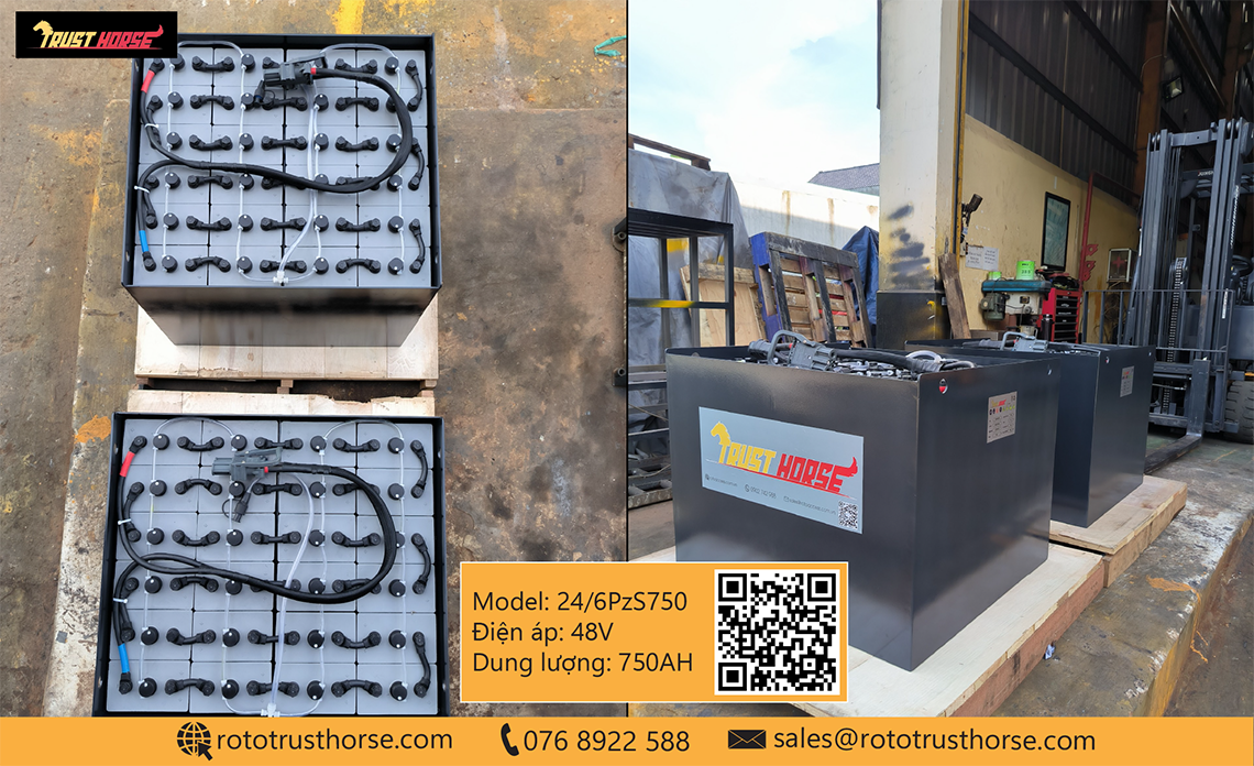 Bình điện Trust Horse 24/6PzS750