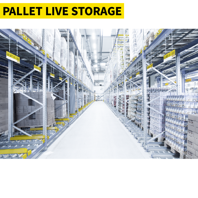 Live Storage Pallet Racking